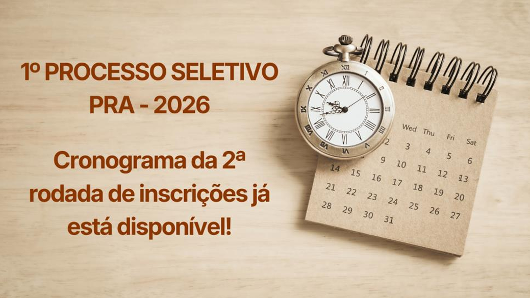 Nova Rodada de Inscrições para o Processo Seletivo NGPR 2026